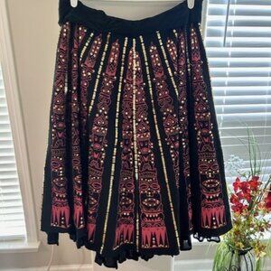Bohemian Sequined Full Skirt